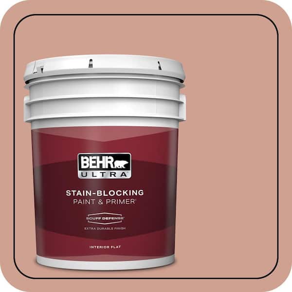 BEHR ULTRA 5 gal. #S180-4 Shiny Kettle Extra Durable Flat Interior Paint & Primer