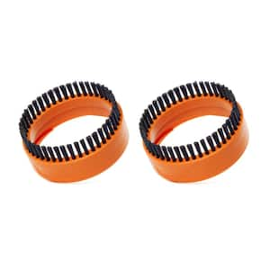 2-1/2 in. NXT Max Rotating Dusting Brush Shoe Kit Shop Vac Attachments with Hard Bristles for RIDGID NXT Wet Dry Vacuums