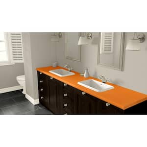 4 ft. x 8 ft. Laminate Sheet in Orange Grove with Matte Finish