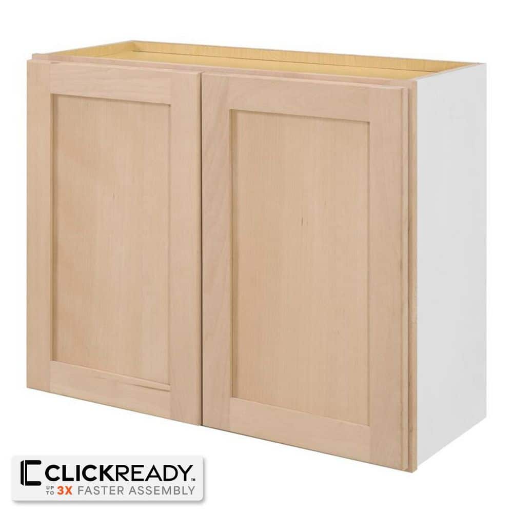 30 in. W x 12 in. D x 24 in. H Ready to Assemble Wall Bridge Kitchen Cabinet in Unfinished with CLICKREADY Technology price history on PriceWatchPro