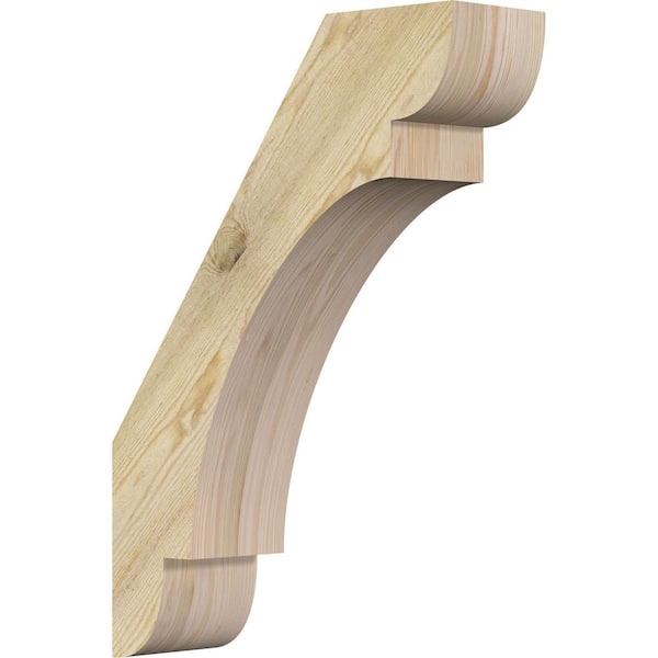 Ekena Millwork 6"W x 20"D x 28"H Olympic Rough Sawn Knee Brace, Douglas Fir