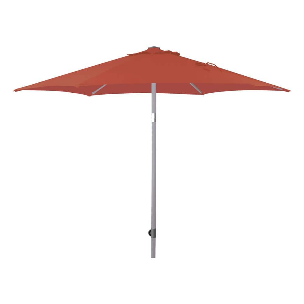 7.5 ft. Aluminum Market Push-Up Patio Umbrella in Rust