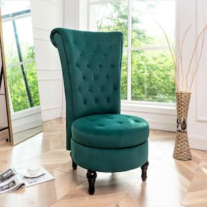 Gosser 20 in. Wide Green Velvet Vanity Chair