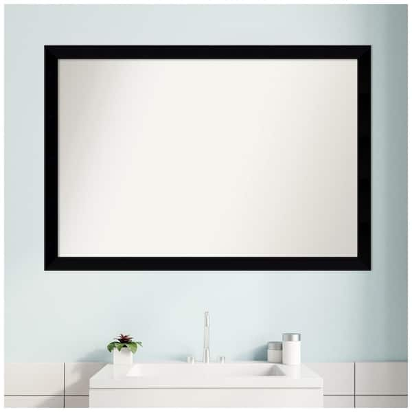 Amanti Art Black Museum 20.5 in. W x 26.5 in. H Non-Beveled Wood Bathroom  Wall Mirror in Black A38867222245 - The Home Depot