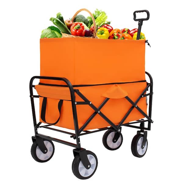 Multi-use Bag, Collapsible Foldable Wagon Serving Cart Beach Wagon Heavy Duty Utility Cart Utility Wagon Grocery Cart