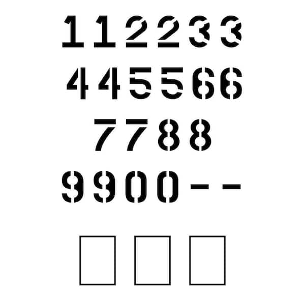 6 in. Parking Lot Number Set