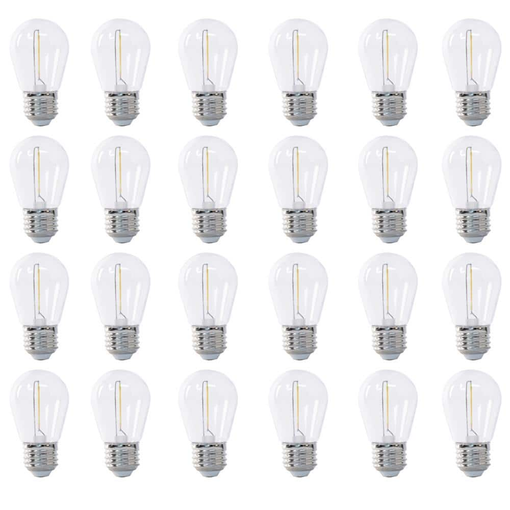 Feit Electric 11-Watt Equivalent S14 String Light LED Light Bulb, 2200K (24-Pack)