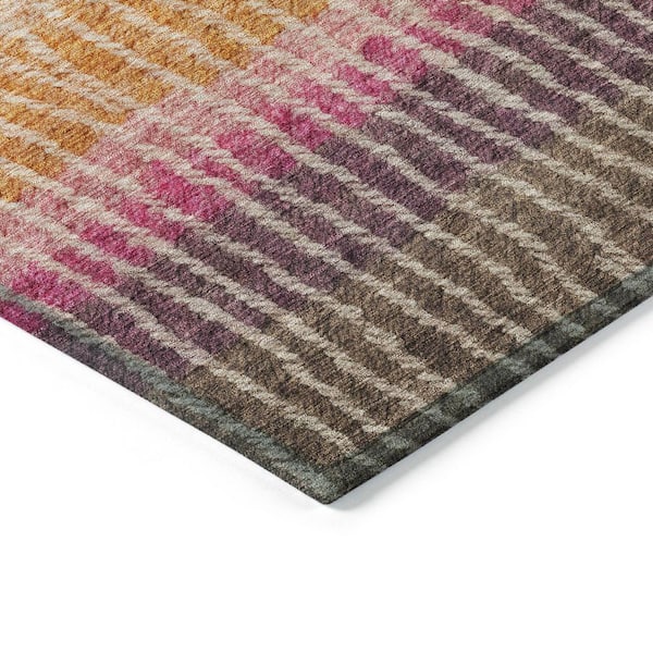 Chantille Machine Washable Indoor/Outdoor Abstract ACN2314 Chocolate 2 ft. x 3 ft. Accent Rug
