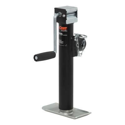 Pipe-Mount Swivel Jack with Side Handle (2,000 lbs., 10" Travel)