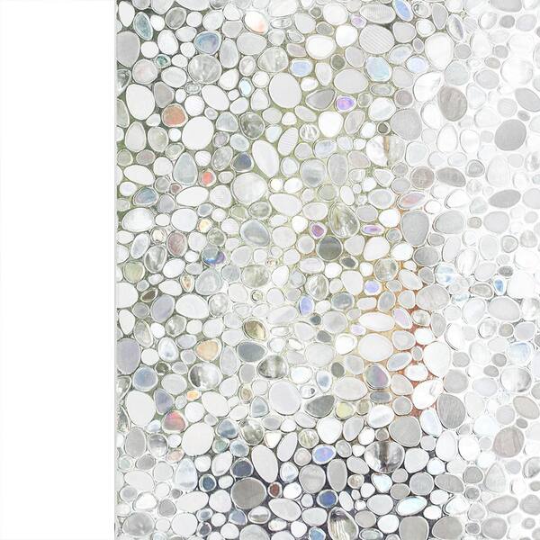 COTTON COLORS 35.4 in. x 78.7 in. Decorative and Privacy 3D Window Film