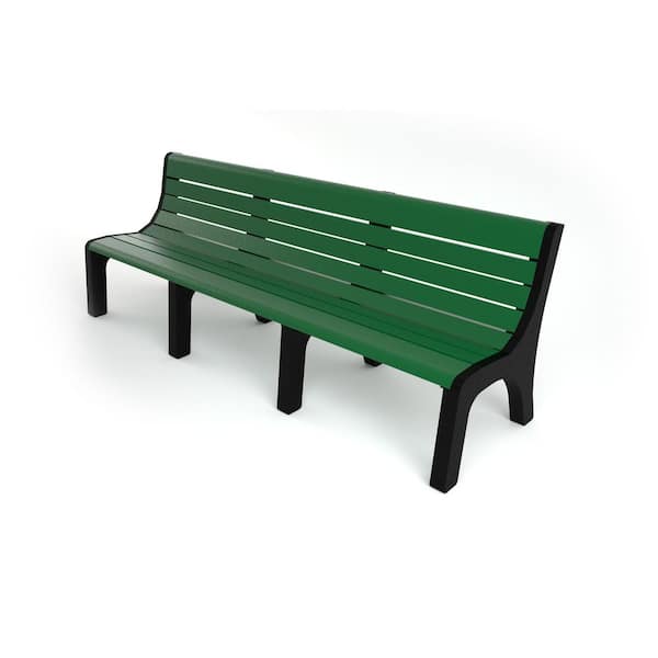 Frog Furnishings 8 ft. Newport Bench - Green