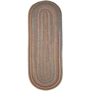 Rhody Rug Annie Wheat Field 8 ft. x 11 ft. Oval Indoor Braided Area Rug  AN52R096X132 - The Home Depot