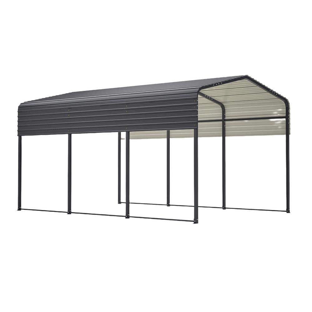 10 ft. x 15 ft. Metal Carport Carports with Enhanced Base Heavy Duty Garage