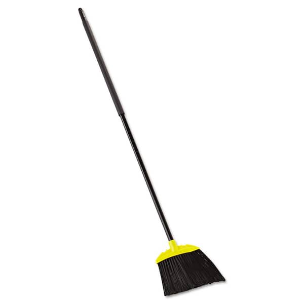 Rubbermaid Commercial Products 46 in. Handle Jumbo Smooth Sweep Angled Broom in Black/Yellow (6/Carton)