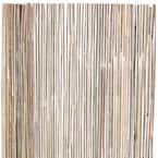 6 ft. H x 6 ft. L Natural Raw Split Bamboo Slat Fence