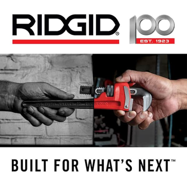 RIDGID 31015 Heavy-Duty Straight Pipe Wrench, 12 Sturdy Plumbing