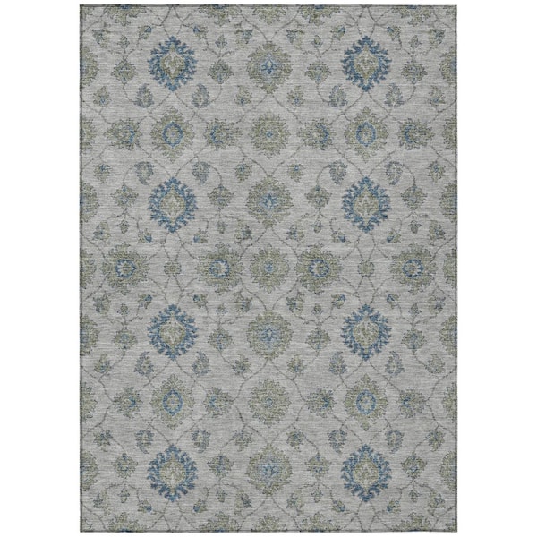 Chantille Machine Washable Indoor/Outdoor Abstract ACN3023 Gray 10 ft. x 14 ft. Area Rug
