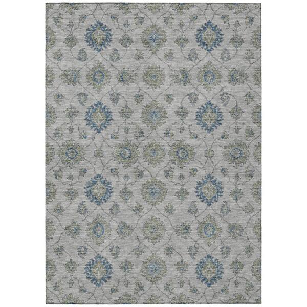 Chantille Machine Washable Indoor/Outdoor Abstract ACN3023 Gray 5 ft. x 7 ft. 6 in. Area Rug