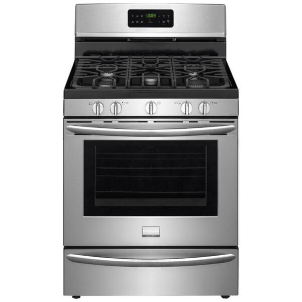 Frigidaire 30 in. 5.0 cu. ft. Gas Range with Self-Cleaning QuickBake Convection in Stainless Steel