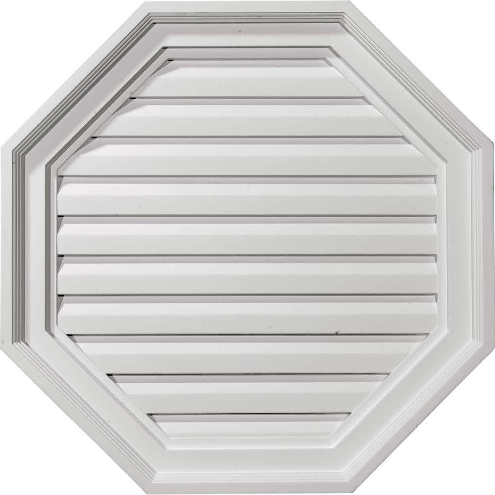 Ekena Millwork 22 in. x 22 in. Octagon Primed Polyurethane Paintable