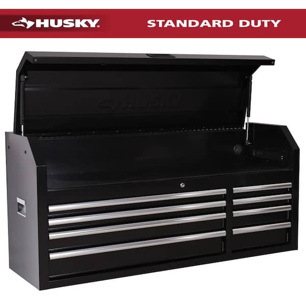 Modular Tool Storage 52 in. W x 16 in. D Standard Duty Black Top Tool Chest