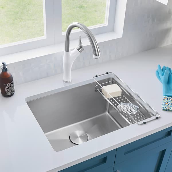 Blanco QUATRUS R15 Stainless Steel Laundry/Utility Sink, 25in x 22in