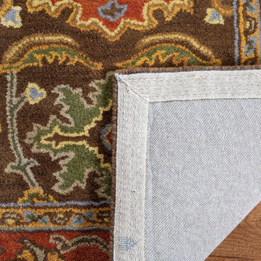 Chocolate and Tangerine 6' x 9' Hand-Tufted Wool Area Rug
