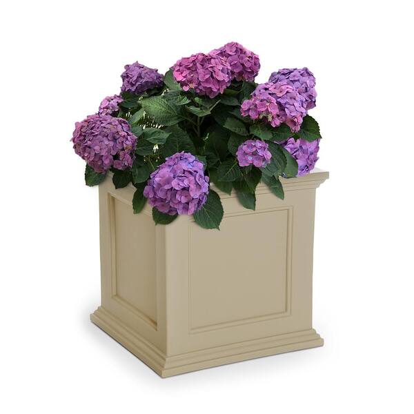 Mayne Self-Watering Fairfield 20 in. Square Clay Plastic Planter
