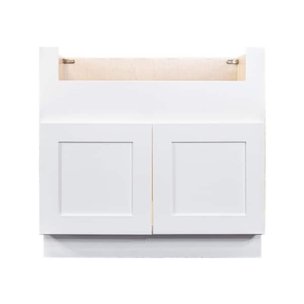 Lifeart Cabinetry Lancaster White, Plywood Box Base Cabinets