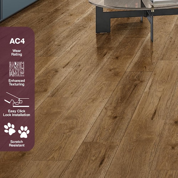 Home Decorators Collection Carson Hickory 12 mm T x 8.03 in W