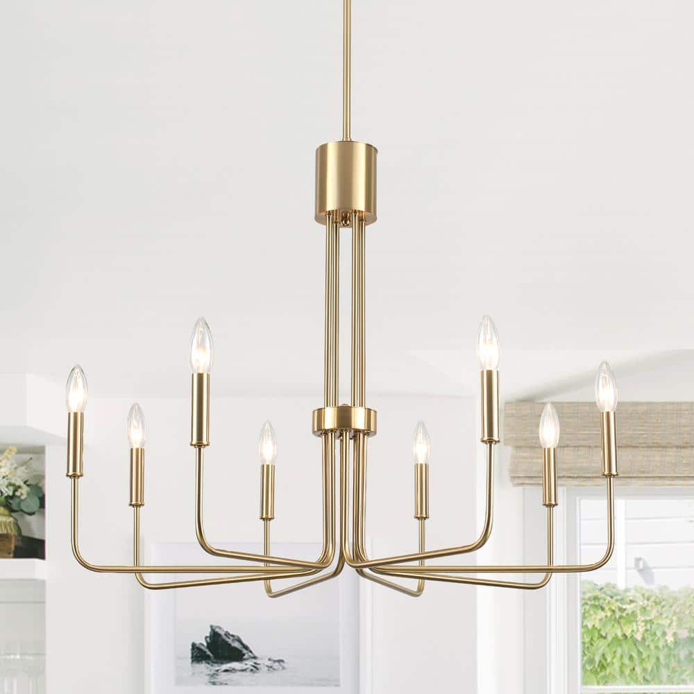 8-Light Brass Traditional Hanging Adjustable Linear Candlestick Chandelier Lighting for Kitchen Island price history on PriceWatchPro
