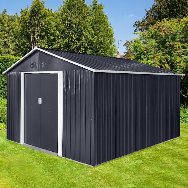 Tatayosi 11.2 ft. x 10.6 ft. Multi-Purpose Metal Outdoor Storage