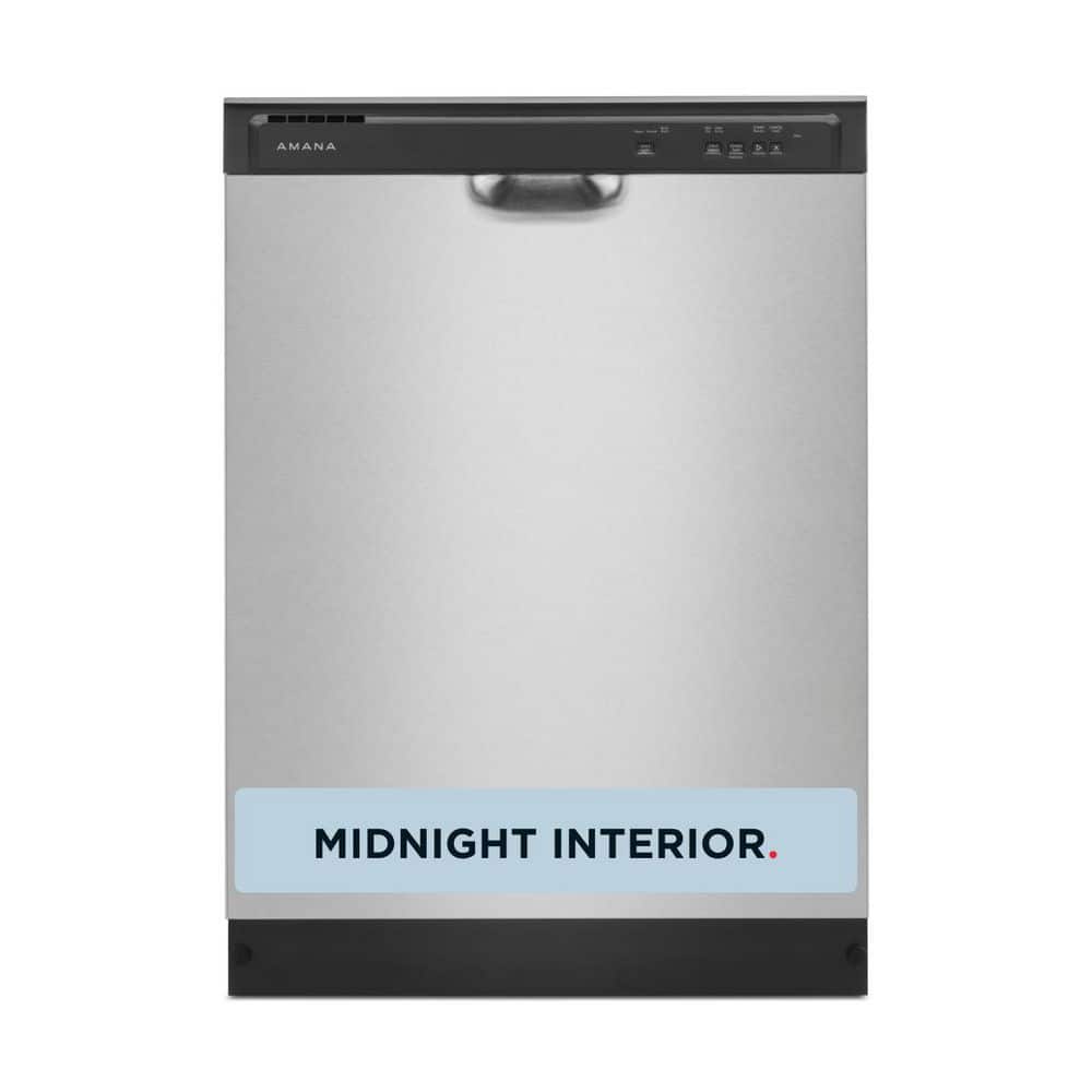 24 in. Front Built-In Tall Tub Dishwasher in Stainless Steel with 3-Cycles 59 dBA