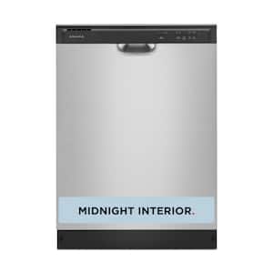 24 in. Front Built-In Tall Tub Dishwasher in Stainless Steel with 3-Cycles 59 dBA