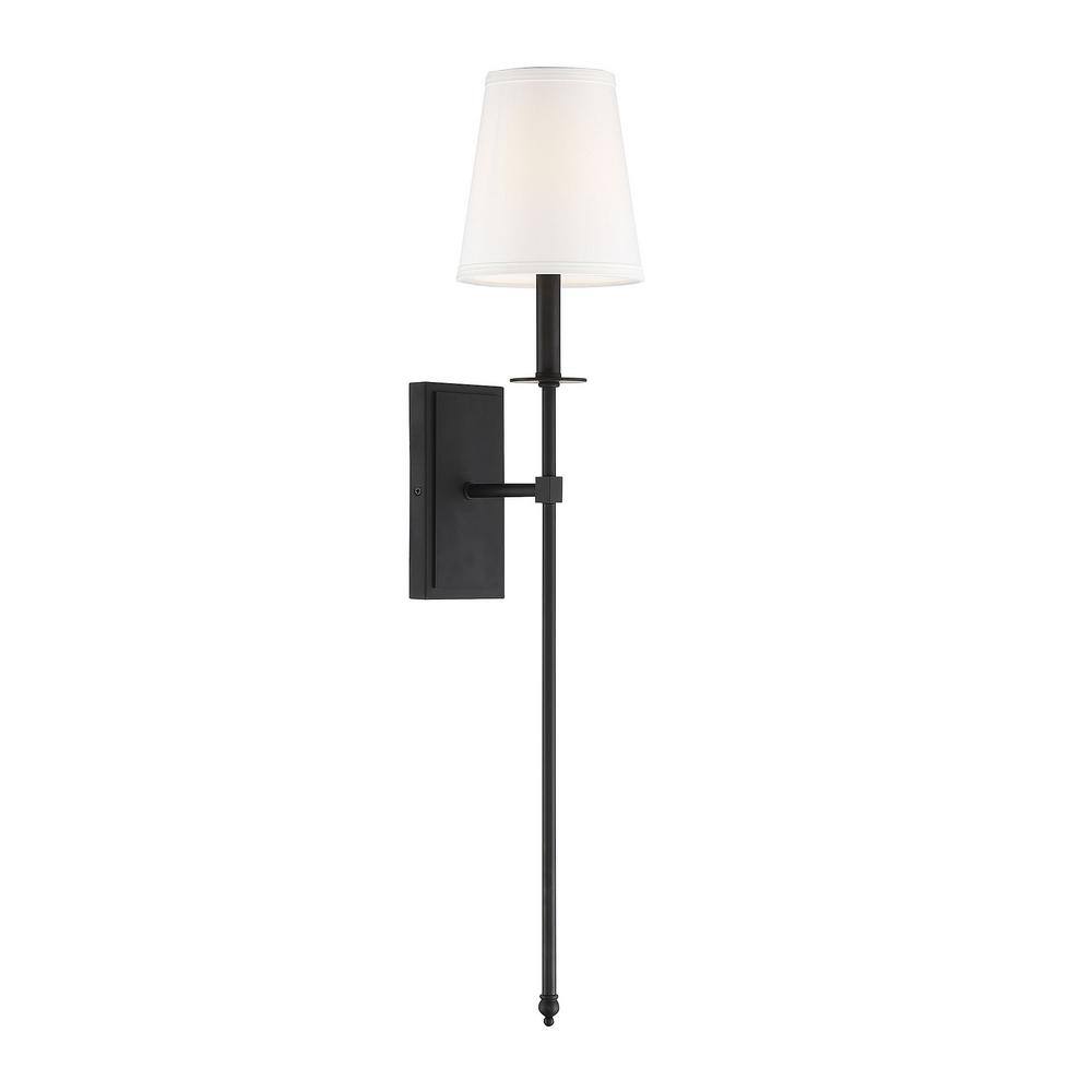 Monroe Matte Black Outdoor Dimmable Wall Sconce
