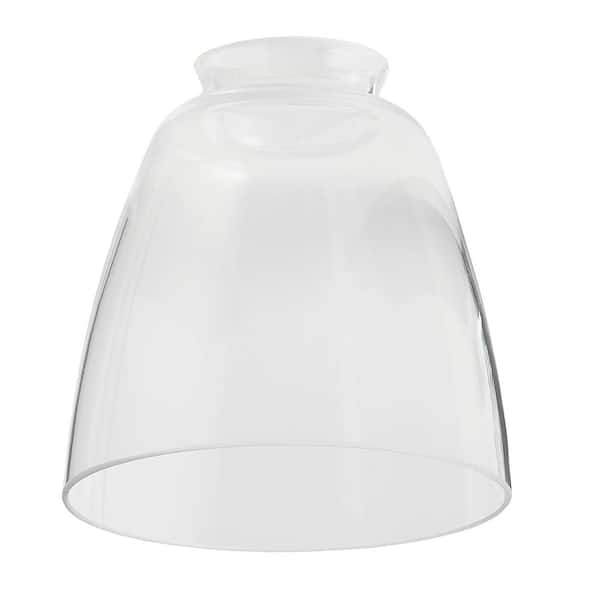2-1/4 in. Fitter Clear Bell Replacement Lamp Shade Ceiling Fan Lights and Vanities 860775 - The Home