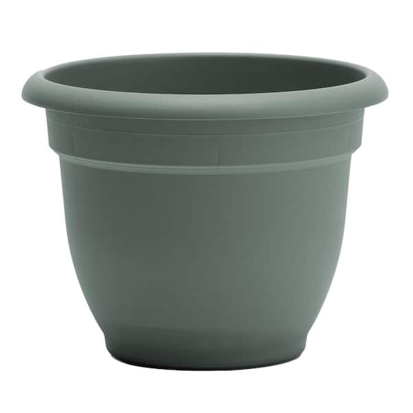 Bloem 4.5 in. H Plastic Saturn Bowl Planter Black