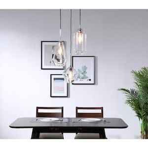 Timeless Home Gael 3-Light Chrome Pendant w/6.1 in./7.1 in./7.9 in. W x 11.4 in./11 in./7.5 in. H Clear Glass Shade