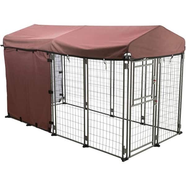 Dog kennel shade top ideas