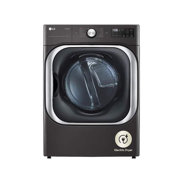 LG 7.4 Cu. Ft. Vented SMART Stackable Electric Dryer in Black