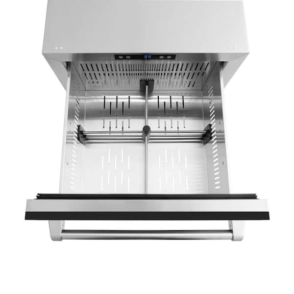 Touchstone 24 in. 4.6 cu. ft. Drawer Refrigerator with Matte Black Doors