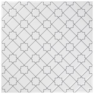 Sevillano Giralda White 8 in. x 8 in. Ceramic Wall Tile (11.3 sq. ft. / Case)