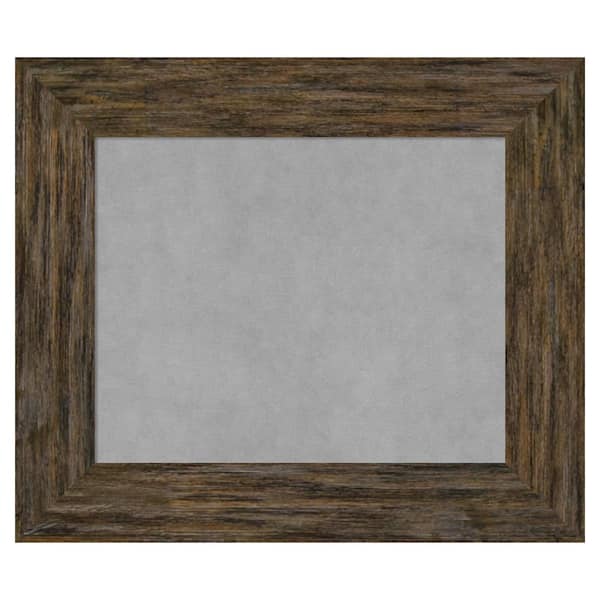 Amanti Art Fencepost Brown 27 in. x 23 in. Framed Magnetic Board
