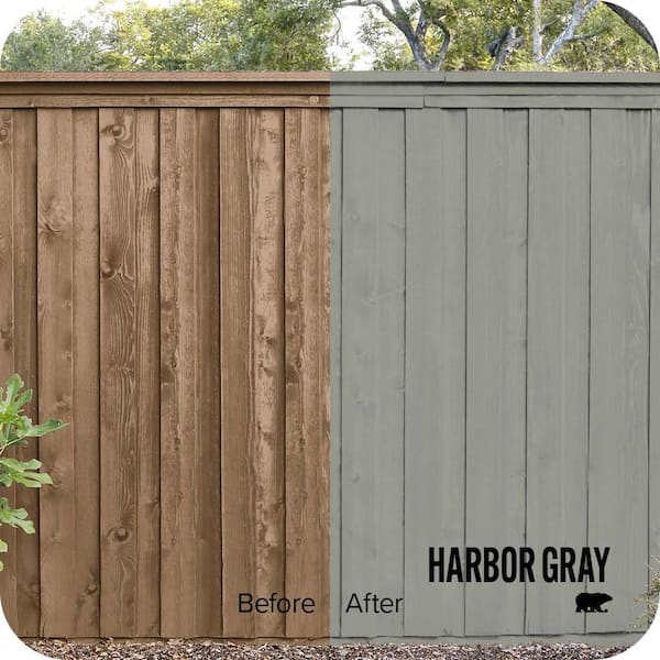 5 gal. #SC-143 Harbor Gray Solid Color House and Fence Exterior Wood Stain