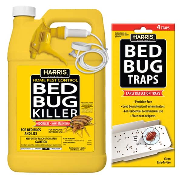 Harris 1 Gal. Bed Bug Killer and Bed Bug Trap Value Pack
