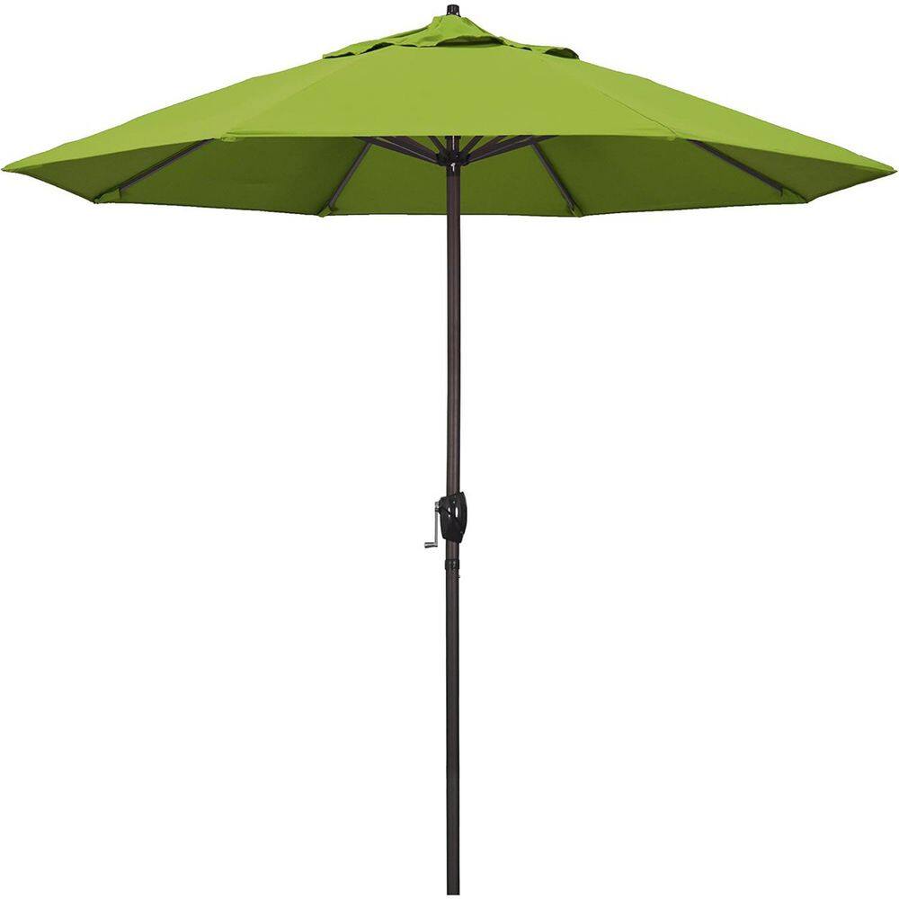 9 ft. Aluminum Pole Market Tilt Patio Umbrella in Kiwi
