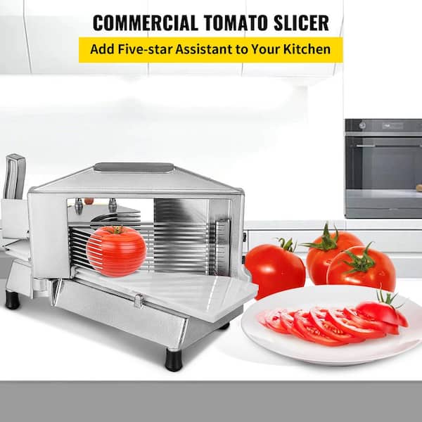 VEVOR 1/4 in. Commercial Tomato Slicer Heavy Duty Cutter Commercial  Vegetable Chopper for Restaurant or Home Use 1-4YCXHSQPJ000001V0 - The Home  Depot