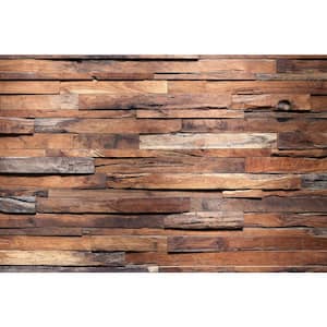 Wooden Abstract Wall Mural