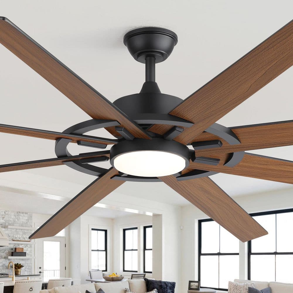 Breezary Hector II 72 in. Black Windmill Ceiling Fan with