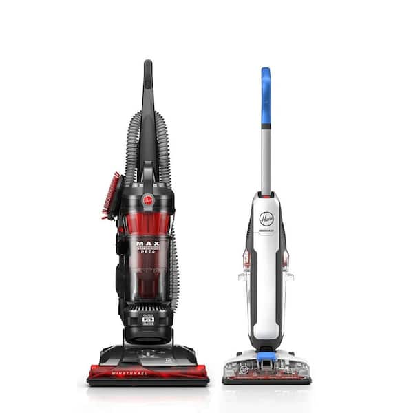 HOOVER PowerDash Pet Corded Hard Floor Cleaner and WindTunnel 3 Max Performance Pet Bagless Upright Vacuum Cleaner